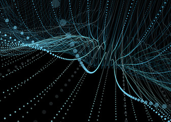 Abstract geometry surfaces, lines and points background, Used as digital wallpaper and technology background.