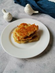 potato draniki - European national dish, popular in Russia, Belarus, Ukraine