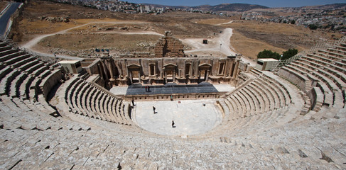 The south theatre at Jerash ruins in Jordan