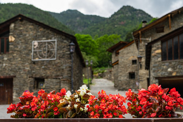 Fototapeta na wymiar Sant Sernide Llorts, old village in Andorra.