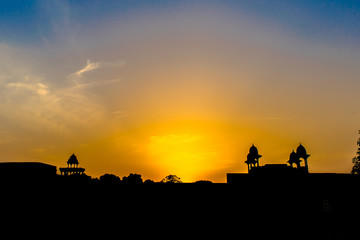 Fototapeta na wymiar Fatehpur Sikri fort is a town in the Agra District of Uttar Pradesh, India. Buland Gate, Dadupura, 