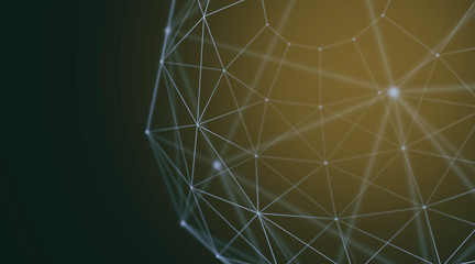 Abstract geometry surfaces, lines and points background, Used as digital wallpaper and technology background.