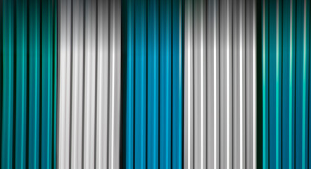 unfocused metallic stripes abstract surface white and aquamarine color simple background