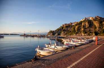Port of Agropoli in Cilento, Campania, Italy.