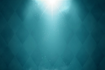 abstract blue diamond background. Scene illumination