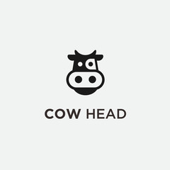 cow head logo / cow vector