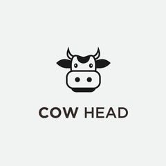 cow head logo / cow vector
