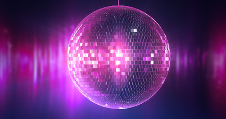 Disco ball for party abstract background