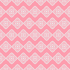 Fototapeta premium Pink background pattern for wallpaper. Seamless geometric pattern for your design. EPS 10 vector.