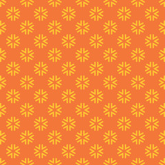 Orange background pattern for wallpaper. Seamless floral pattern for your design. EPS 10 vector.