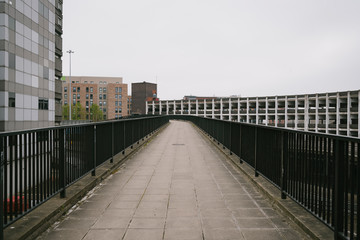 Newcastle city centre during covid 19 lockdown. The streets are empty and quiet. An unusual sight for the city. 