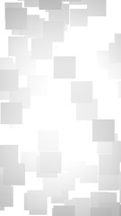 White abstract background. Misty backdrop with grey squares. 3D illustration