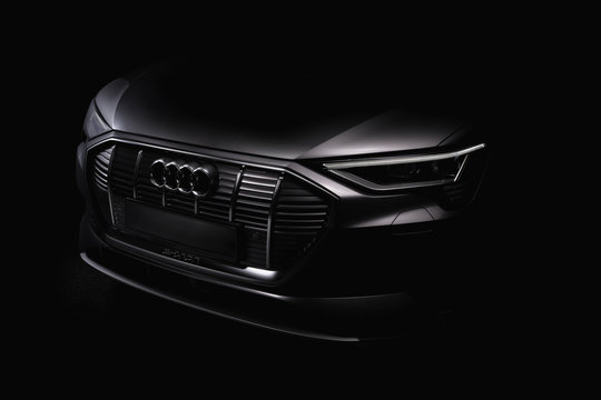 Ukraine, Kyiv - May 5, 2020 : Audi e-tron details