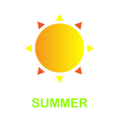 Four seasons icons set: winter, spring, summer, autumn. Logos snowflake, sun, leaf, flower