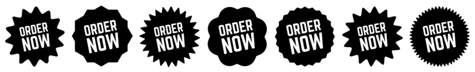 Order Now Tag Black | Icon | Sticker | Deal Label | Variations