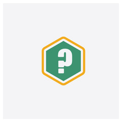 Problems concept 2 colored icon. Isolated orange and green Problems vector symbol design. Can be used for web and mobile UI/UX