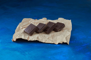 chocolate on parchment