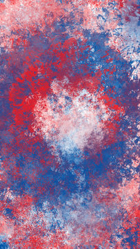 Red White and Blue Phone Wallpaper with Paint Splashes