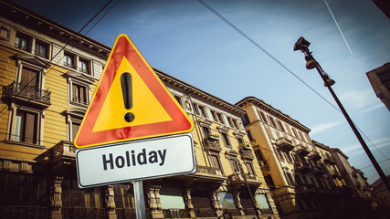 Street Sign to Holiday