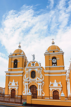 Colonial Cathedral in the city of Trujillo, Peru