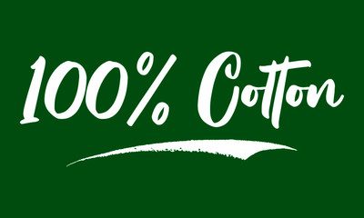 Obraz premium 100% Cotton Calligraphy Black Color Text On Green Background