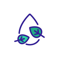 organic drop of whey icon vector. organic drop of whey sign. color symbol illustration