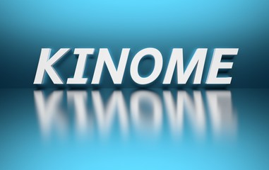 Scientific biochemical term kinome standing for set of protein kinases of an organism. 3d illustration. 