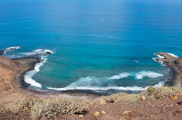 Meer, Küste, Ozean, Landschaft, Insel, Logos, Fuerteventura, Kanaren, Gran Canaria, blau, Strand, Aussicht, Urlaub