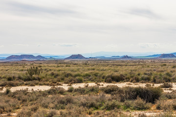 bardenas reales natural park in navarra, spain