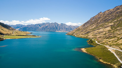 Obraz premium lake Hawea in South island, New Zealand 