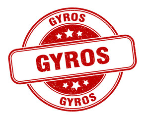 gyros stamp. gyros round grunge sign. label