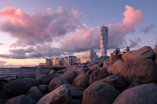 Sunset over Malm&ouml;
