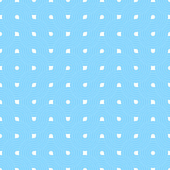 Blue repeat swirl background with abstract geometric seamless textured pattern
