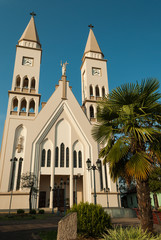 church in Monte Belo do Sul, rs, Brazil