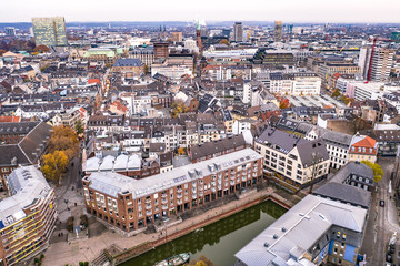 Fototapeta premium Düsseldorf vom oben