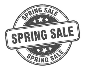 spring sale stamp. spring sale round grunge sign. label