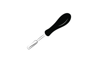 vector screwdriver. Simple illustration of tools to work