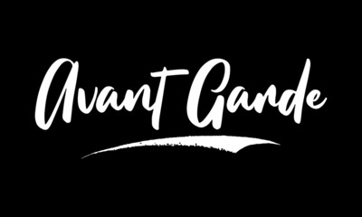 Avant Garde Calligraphy Black Color Text On Black Background