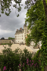 Fototapeta na wymiar Castle of Nantes in Loire valley (France)