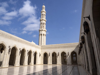 Minarets of Sultan Qaboos Grand Mosque, Muscat Oman