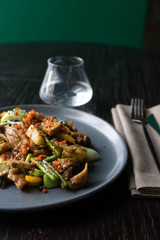 Chinese chicken wok with vegetables