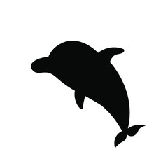 cute dolphin cartoon illustration, summer vector