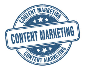 content marketing stamp. content marketing round grunge sign. label