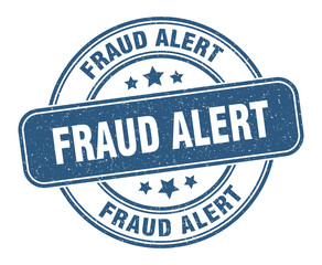 fraud alert stamp. fraud alert label. round grunge sign