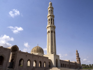 Fototapeta premium Minarets of Sultan Qaboos Grand Mosque, Muscat Oman