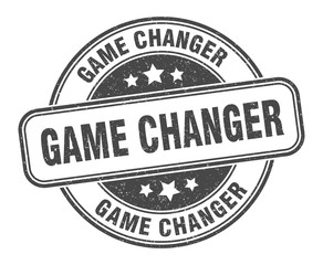 game changer stamp. game changer round grunge sign. label