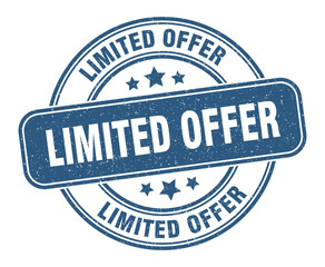 limited offer stamp. limited offer label. round grunge sign