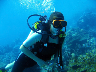 scuba diver underwater 