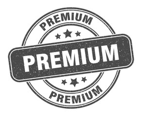 premium stamp. premium label. round grunge sign