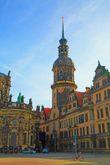 Fototapeta na wymiar Dresden historical center, Germany, Deutschland.